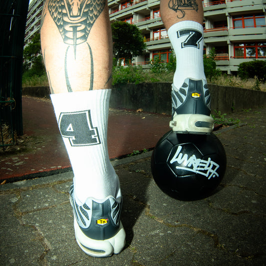 3ER PACK SOCKEN - WEISS/SCHWARZ