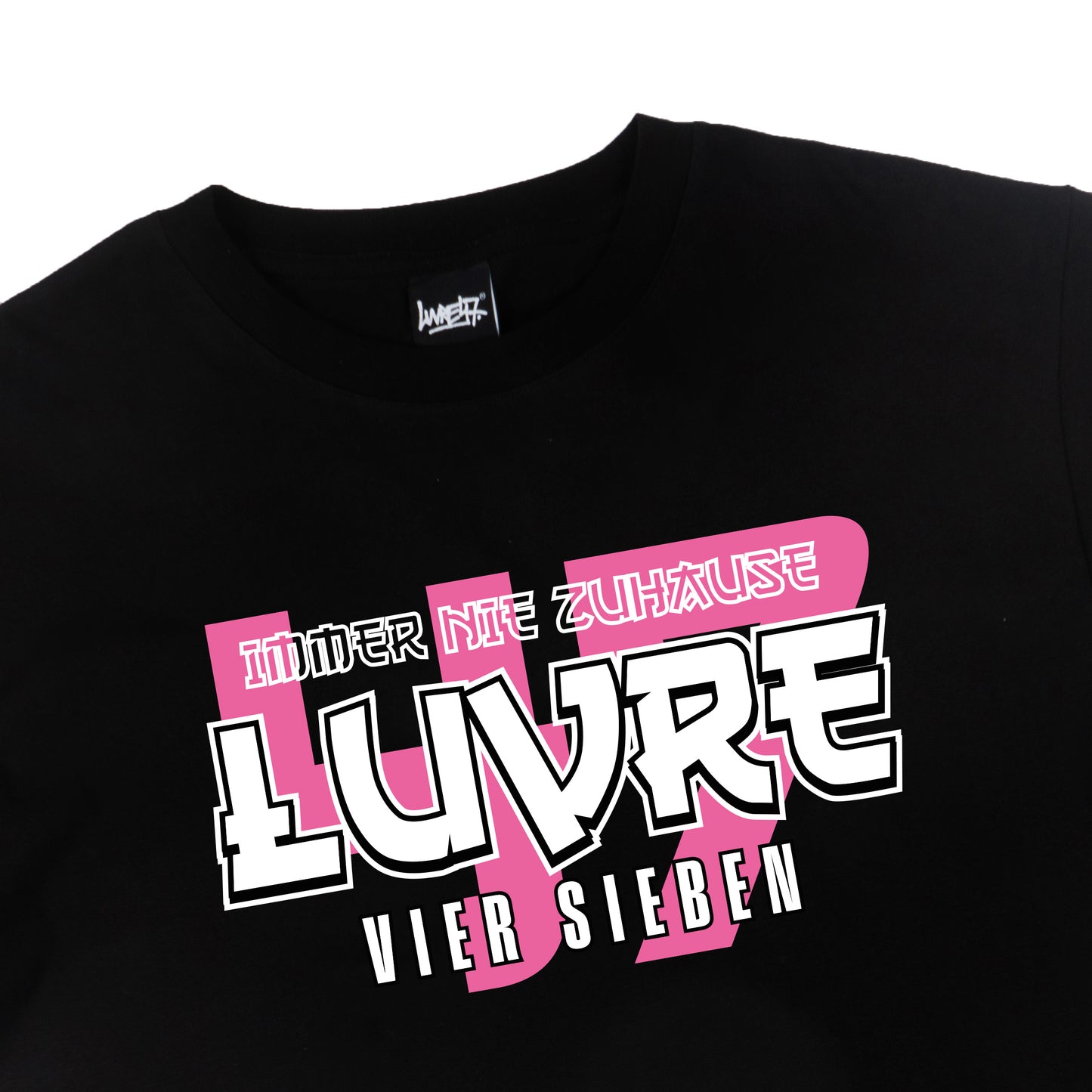 PINK ZU T-SHIRT - SCHWARZ/PINK