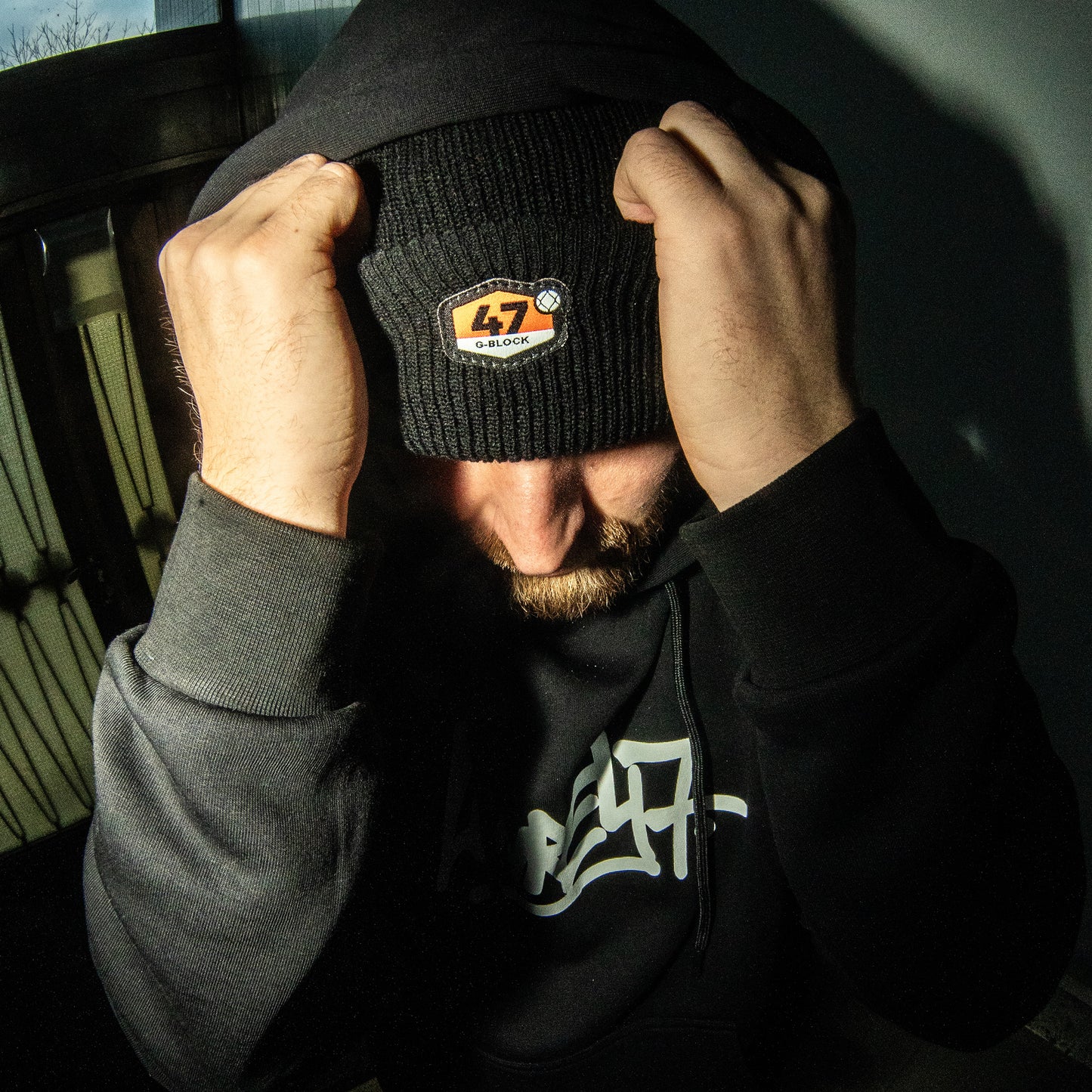 47 BALACLAVA BEANIE - SCHWARZ