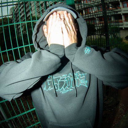 G-BLOCK T-UP HOODIE - SCHWARZ